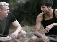 Army stud barebacks roommate in dormitory after training