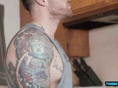 Ginormous Man Rod Stepson Deep Throat Fuckfest With Money-Shot