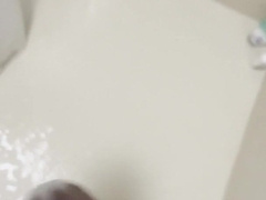 BIG BLACK COCK Tugging In The Douche