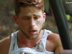 Carter Dane and Roman Todd enjoying some outdoor man-on-man action