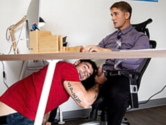 Office sex scene with Aspen and Brandon Anderson