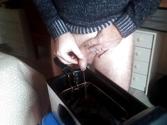 John is pissing into the fryer