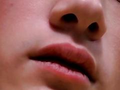 Twink smoking solo while stripping naked and stroking his boner