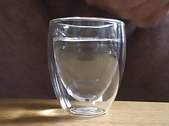 LOOK! 14 Ropes Of Thick Creamy Cum Into A Shot Glass