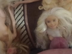 Doll fuck barbie doll hard on dicks cum