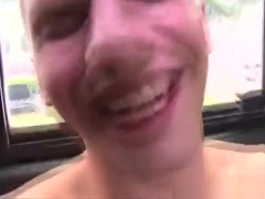 Gay jock accedes to fuck in a bus