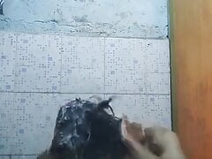 Indian Desi village cross dresser shemal cd gay boy showing full nude body in shower water bathroom ass chut ki chudai