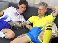 After practice fun with anilingus and oral action between teammates