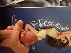 Cumming for Miranda Kerr and licking it up 5