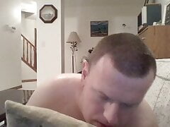 Humping Couch Masturbating While Watching Gay Porn