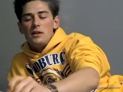 Lad Shane Allen Thumbs His Booty While Draining His Trouser snake