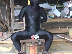 Spandex Bondage Slaveboy Dont Allowed To Mastrubate