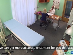 Fake Hospital (FakeHub): Skinny blonde takes doctors advice