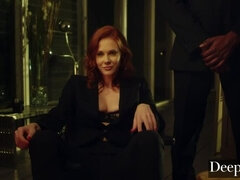 Bisexual, Polla, Estilo perrito, Interracial, Besar, Coño, Pelirrojo, Tetas