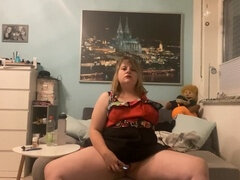 Amateur, Belle grosse femme bgf, Rondelette, Robe, Fait maison, Masturbation, Nénés
