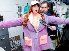 デカ尻, デカチン, デカパイ, ぽちゃ, バック, ナイロン, オフィス, 赤毛