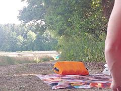 Leie, Crossdresser, Masturbation, Im freien, Öffentlich, Transfrau, Solo, Vibrator