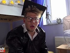 18, ブロンド, フェラチオ, 大学生, イく瞬間, チェコ, オーガズム, オッパイの