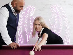 アナル, デカ尻, デカチン, ブロンド, フェラチオ, バック, 異人種間, ティーン