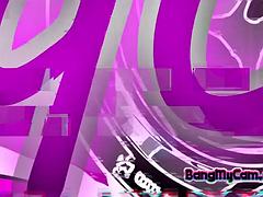 Enthousiasteling, Aziatisch, Lieveling, Grote mammen, Bruinharig, Koreaans, Alleen, Tieten likken