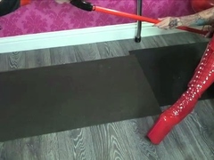 Blond, Dominante vrouw, Fetisj, Voeten fetish, Latex