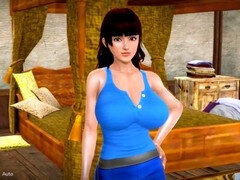 3d, エロ熟女, イく瞬間, ゲーム, 手コキする, 淫乱熟女, ヤリマンの