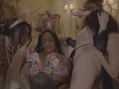 Ana Foxxx, Alexis Tae, Maddy May, and Siouxsie Q's X-Rated Slumber Party