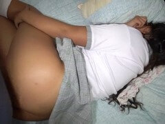 18 años, Anal, Culo, Morena, Uniforme