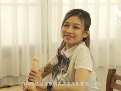 バック, 手コキする, キス, オマンコ, 女子高生, ティーン, おもちゃ, ユニフォーム