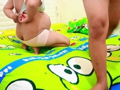 18, 素人, アジア人, ズームショット, 大学生, インド人, 義母, フェラする