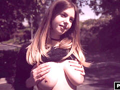 PORNFIDELITY Stella Cox flashes Off Her forms In Public