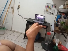 茶髪の, 淫乱熟女, 母, パンティ, 穴開きパンティ, スパイ, のぞき, 妻