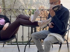 Грязь, Ноги, Поцелуи, Лизание, На публике, Обувь, Рабыни