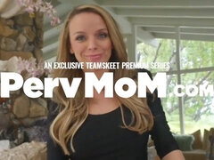 Blonde stepmom with free use fantasies is bored and Ignored by her stepson in taboo sex game