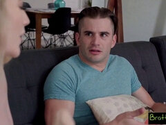 Grosser schwanz, Blondine, Blasen, Spermaladung, Hd, Schreiend, Dürr, Titten