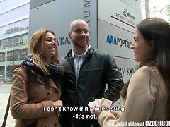 Pijpbeurt, Rondborstig, Stel, Kwartet, Huisgemaakt, Buiten, Openbaar, Realiteit
