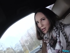 Public Agent (FakeHub): Russian backseat fuck and blowjob