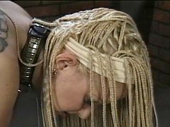 お尻, ブロンド, カワイイ, フェムドム, 淫乱熟女, 奴隷, スパンキング, 締まりの良い