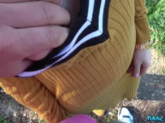 Lieveling, Pijpbeurt, Auto, Diep in de keel, Hardcore, Openbaar, Roodharige vrouw, Mager