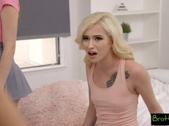 Grote kont, Grote lul, Pijpbeurt, Broeder, Sperma in mond, Klein, Rijden, Trio