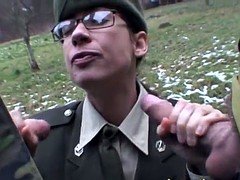 Army, Brunette, Cumshot, Fetish, Group