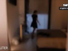 18 ans, Cul, Sucer une bite, Brunette brune, Attrapée, Gorge profonde, Hd, Pov