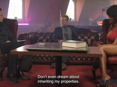 18, 黒人, 茶髪の, 巨乳な, 浮気する, 爸, Hd, ティーン