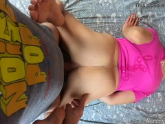 素人, フェラチオ, 口内発射, イく瞬間, 手コキする, 巨大, 淫乱熟女, 母