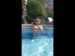 Public Pool Masturbation and Squirting