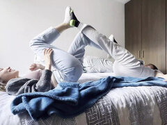 Amateur, Pies, Hembra, Fetiche de pies, Latina, Calcetines, Adolescente, Lucha