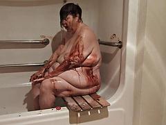 Gorda, Divertido, Abuelita, Hd, Ducha