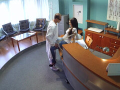 素人, フェラチオ, 浮気者, 医者, 看護婦, オフィス, ヴァージン, 濡れ