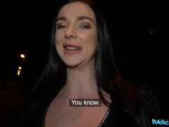 Black Lingerie Super Fuck - brunette Czech in stockings Lady Gang gives head