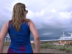 Leie, Strand, Hausfrau, Lecken, Masturbation, Milf, Im freien, Spanner